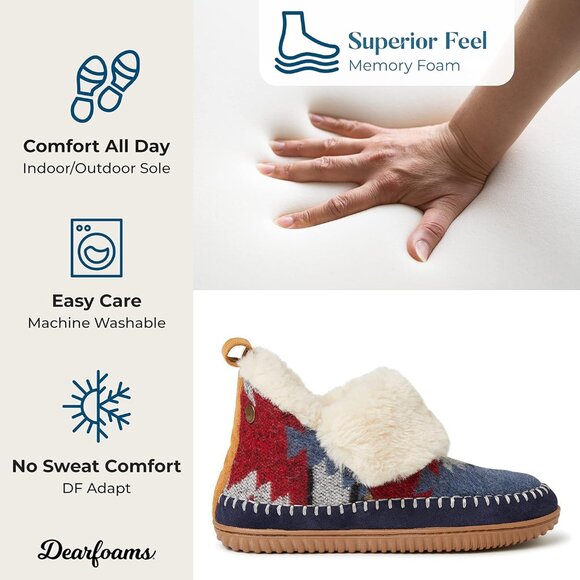 Women Alpine Moritz Outdoor Arch Support House Comfortable Shoe Bootie Slipper - Picture 4 of 6